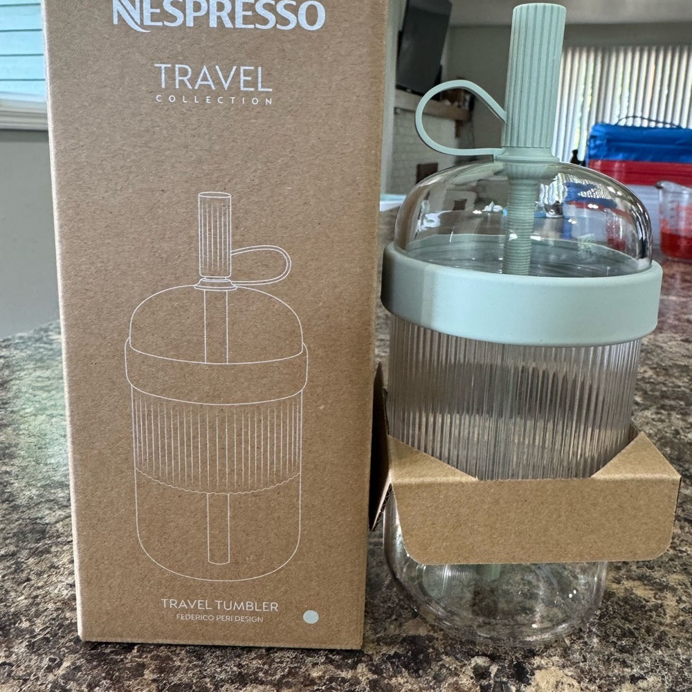 Nespresso Travel Tumbler - Aquamarine NWT